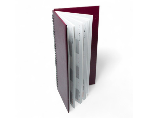 Планинг на спирали, бордовый 2026 30*14