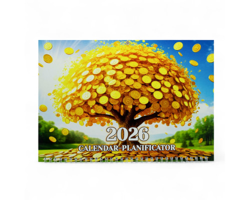 Настенный календарь планинг, на спирали 2026 (1 блок) Ar *
