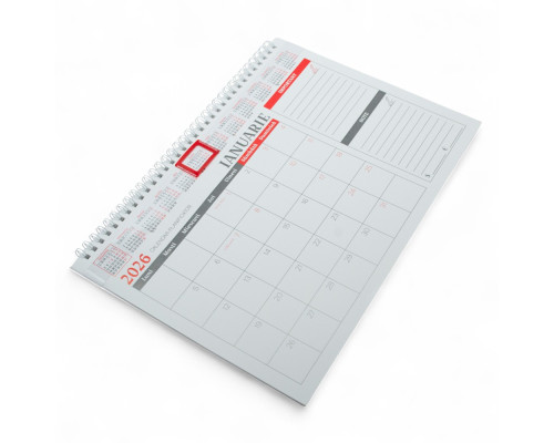 Calendar de perete planificator, pe spira, 2026 (1 bloc) Ar*