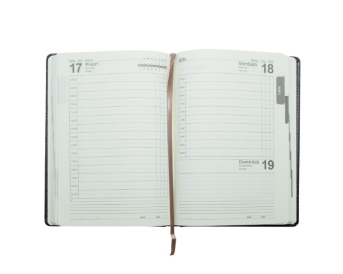 Agenda A5 datata 2026, Clasica, negru, *4393 (60) Agenda A5 datata 2026, Clasica, negru, *4393 (60)