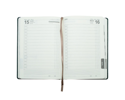 Agenda A5 datata 2026, Clasica, verde, *4416 (60)
