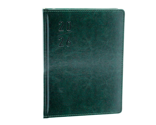 Agenda A5 datata 2026, Clasica, verde, *4416 (60)