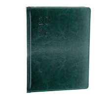 Ежедневник A5 датированный 2026, Clasica, зеленый, *4416 (60)