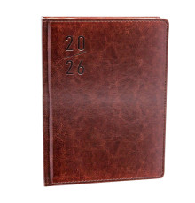 Ежедневник A5 датированный 2026, Clasica, коричневый, *4423 (60)