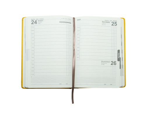 Agenda A5 datata 2026, Clasica, galben, *4430 (60)