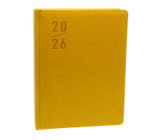 Ежедневник A5 датированный 2026, Clasica, желтый, *4430 (60)