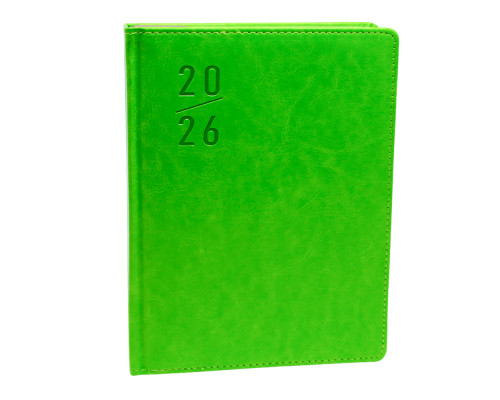 Ежедневник A5 датированный 2026, Clasica, салатовый, *4461(60)