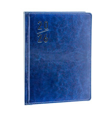 Ежедневник A5 датированный 2026 Clasica, синий, *4386 (60)