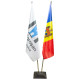 Suport pentru 2 drapele, h-2,20m. CM*