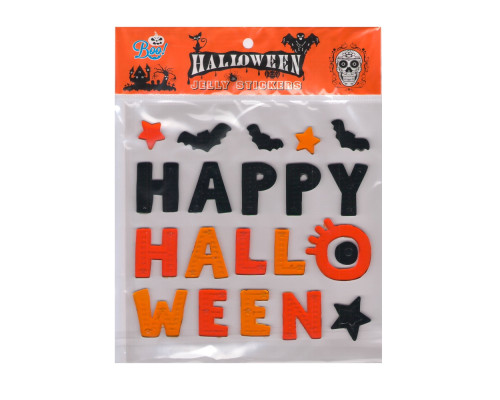 Наклейки гелевые "HALLOWEEN" 4 диз. S46-22 (12/600)