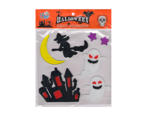 Наклейки гелевые "HALLOWEEN" 4 диз. S46-22 (12/600)