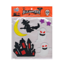 Наклейки гелевые "HALLOWEEN" 4 диз. S46-22 (12/600)