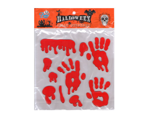 Наклейки гелевые "HALLOWEEN" 4 диз. S46-23 (12/600)