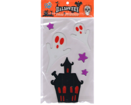 Наклейки гелевые "HALLOWEEN" 4 диз. S46-24 (12/600)