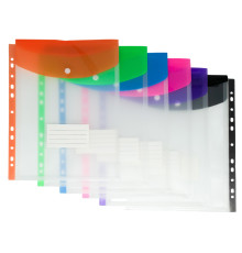 Mapa plic cu buton, A4, plastic, cu europerforare (6/600)
