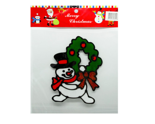 Autocolante de Crăciun din silicon, 17x13 cm, 4 modele *0123 (960)