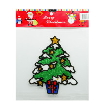 Autocolante de Crăciun din silicon, 17x13 cm, 4 modele *0123 (960)