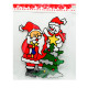 Autocolante de Crăciun din silicon, 17x13 cm, 4 modele *0215 (240)