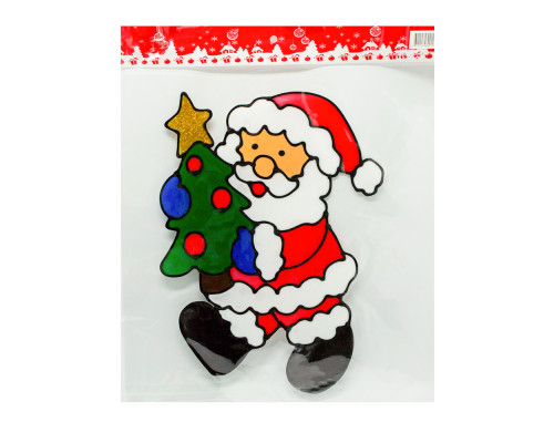 Autocolante de Crăciun din silicon, 17x13 cm, 4 modele *0215 (240)