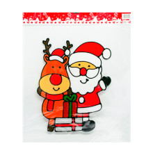 Autocolante de Crăciun din silicon, 36x24 cm, 4 modele *0215 (240)