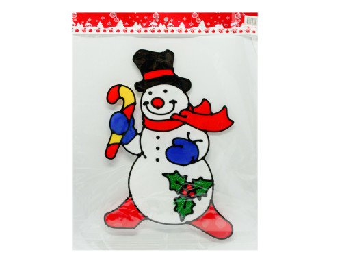 Autocolante de Crăciun din silicon, 36x24 cm, 4 modele *0208 (240)