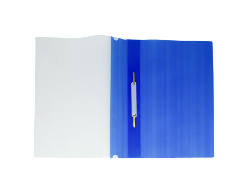 Mapa dosar A4, plastic 120mkx180mk, albastru, fara perforare (12/1200)