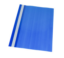 Mapa dosar A4, plastic 120mkx180mk, albastru, fara perforare (12/1200)