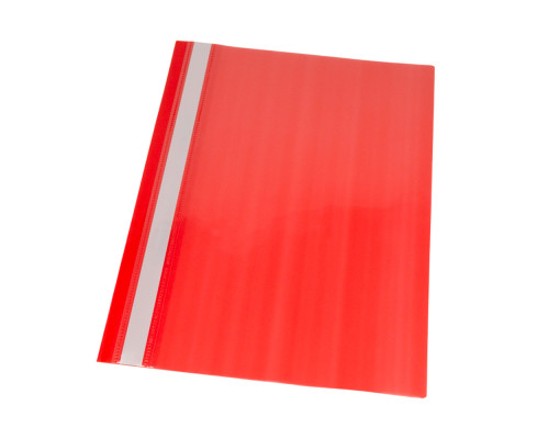 Mapa dosar A4, plastic 120mkx180mk, roșu, fara perforare (12/1200)