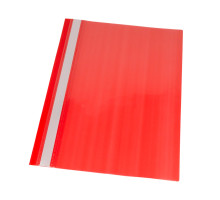 Mapa dosar A4, plastic 120mkx180mk, roșu, fara perforare (12/1200)