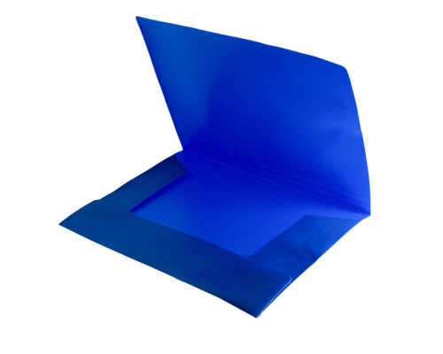 Mapa din plastic cu elastic A4, albastru (12/120/480)