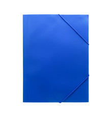 Mapa din plastic cu elastic A4, albastru (12/120/480)