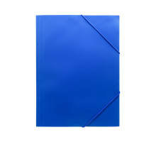 Mapa din plastic cu elastic A4, albastru (12/120/480)