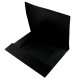 Mapa din plastic cu elastic A4, negru (12/120/480)