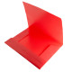 Mapa din plastic cu elastic A4, rosu (12/120/480)