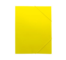 Mapa din plastic cu elastic A4, galben (12/120/480)