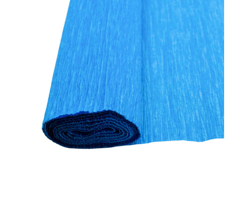 Hartie creponata densa, 0,5*2,5m , albastru (100)