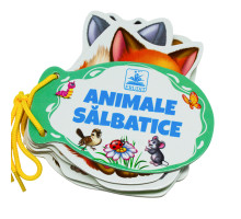 Carte cartonata cu siret. Animale salbatice N*8283