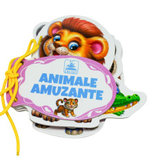 Carte cartonata cu siret. Animale amuzante N*8214