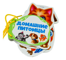 Картонная книжка шнуровка. Домашние питомцы. N*9256