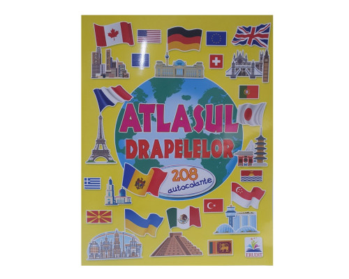 Atlasul drapeleor +208 autocolante N*8467