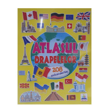 Atlasul drapeleor +208 autocolante N*8467