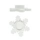 Подсвечник декоративный "Снежинка 2", гипс, 11*11*2,5 см CM*