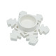 Suport pentru lumânare decorativ 'Fulg 2', gips, 11×11×2,5 cm CM*