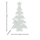 Фигурка декоративная "Ёлка Merry Christmas", гипс, 16*9*2 см CM*