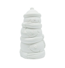 Figurină decorativă „Brad- 3 oameni de zăpadă”, gips, 9*5*4 cm CM*