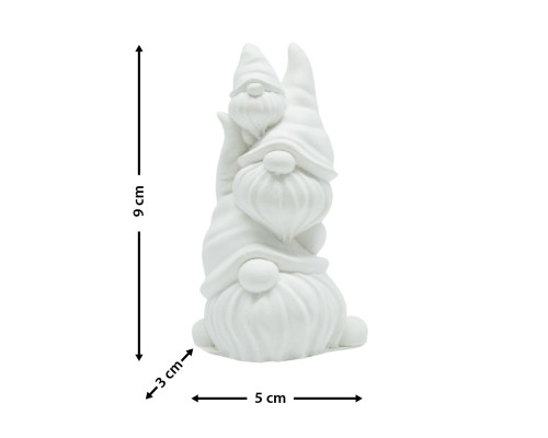 Figurină decorativă „Brad- 3 pitici”, gips, 9*5*3 cm CM*