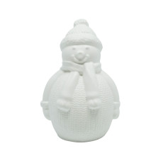 Figurină decorativă „Omuleț de zăpadă”, gips, 10*5*6 cm CM*