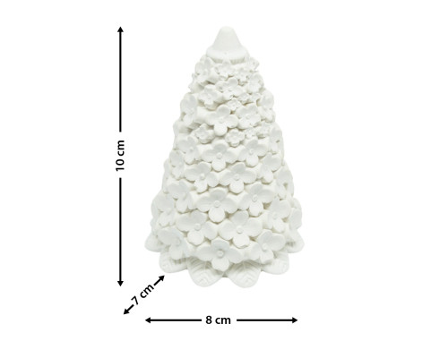 Figurină decorativă „Brad din flori”, gips, 10*8*7 cm CM*