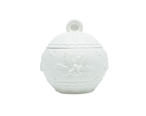 Lădiță decorativă „Glob de Crăciun”, gips, 7*7*7 cm 2 piese CM*