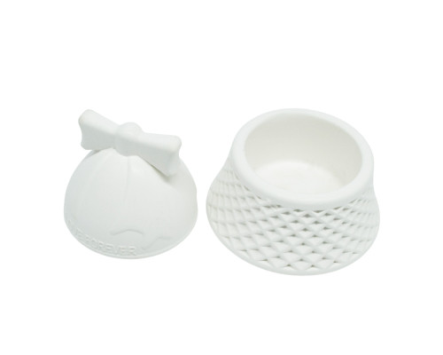 Lădiță decorativă „Clopoțel de Crăciun”, gips, 8*8*8 cm 2 piese CM*